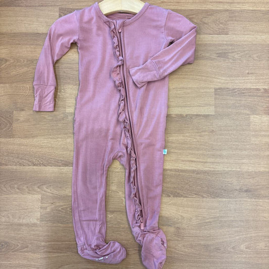 Posh Peanut Bamboo Ruffle Zip Sleeper - 6/9m