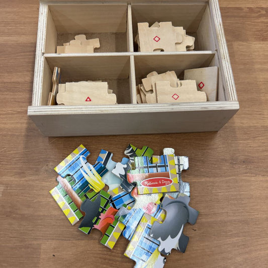 NEW Melissa & Doug Wooden Jigsaw In A Box - Pets