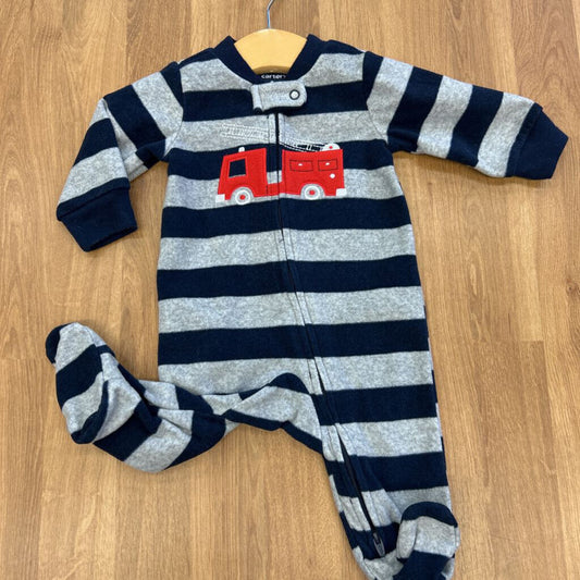 Carter's Fleece Stripe Pjs - 3m
