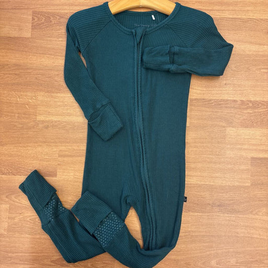 The Sleepy Sloth Bamboo Ribbed Zip Sleeper - 12/18m