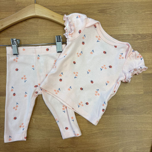 Carter's SS Ladybug Two Pc Set - 3m