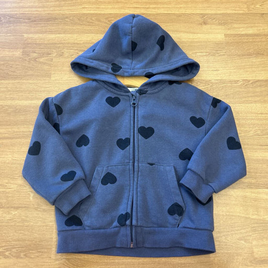 H&M Heart Zip Hoodie - 2T