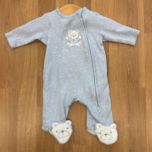 Little Me Bear Zip Sleeper - NB