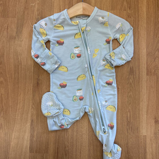 Angel Dear Bamboo Food Zip Sleeper - 0/3m