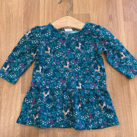 Gymboree Reindeer LS Tunic - 3/6m