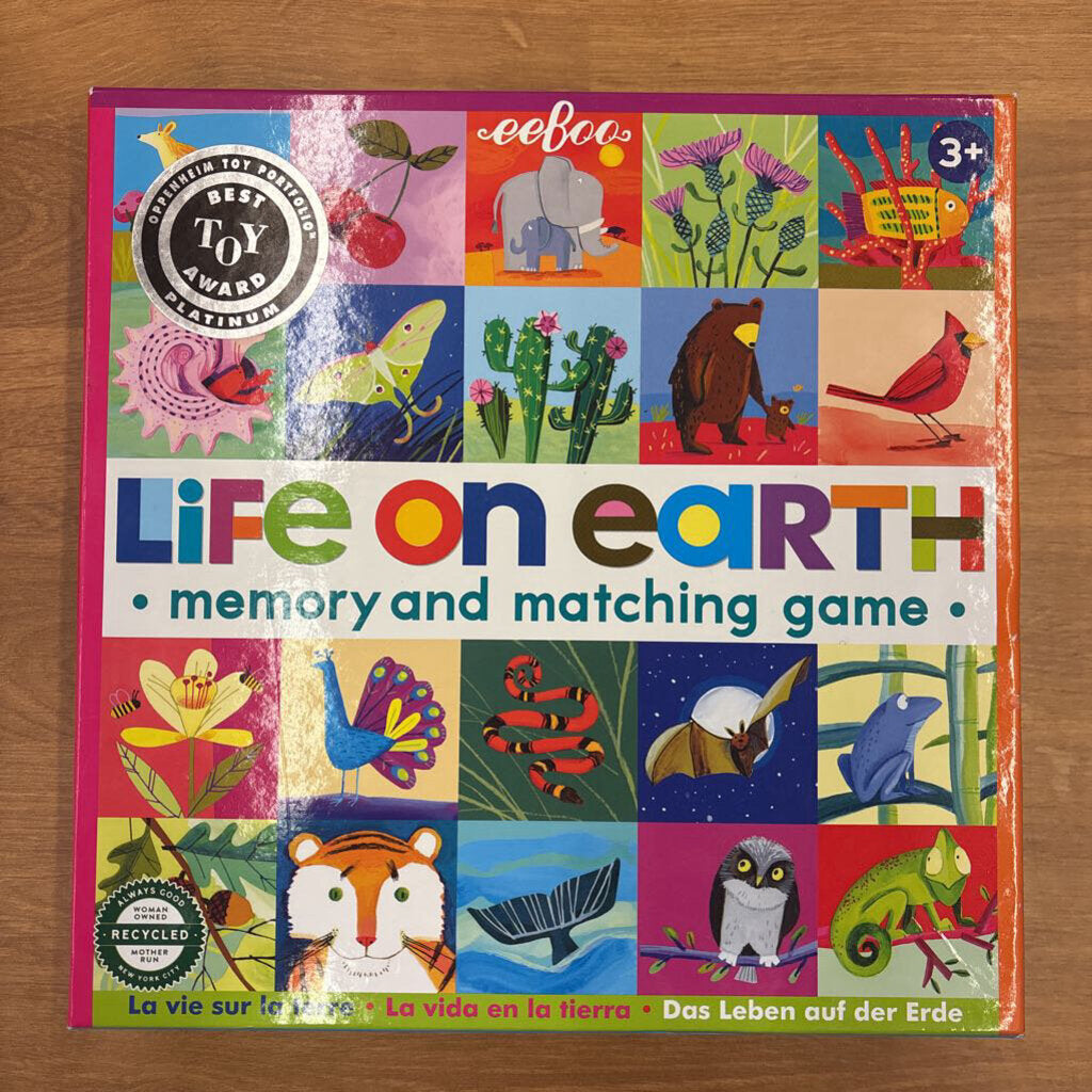eeBoo Life on Earth Matching Game
