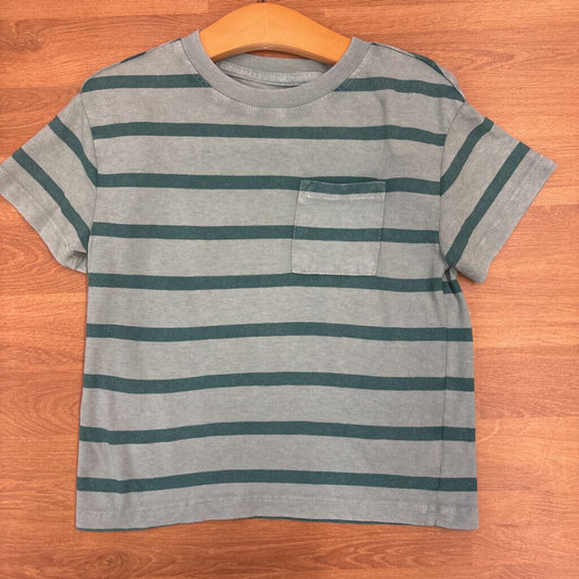 Cat & Jack Stripe SS Tee - 2T
