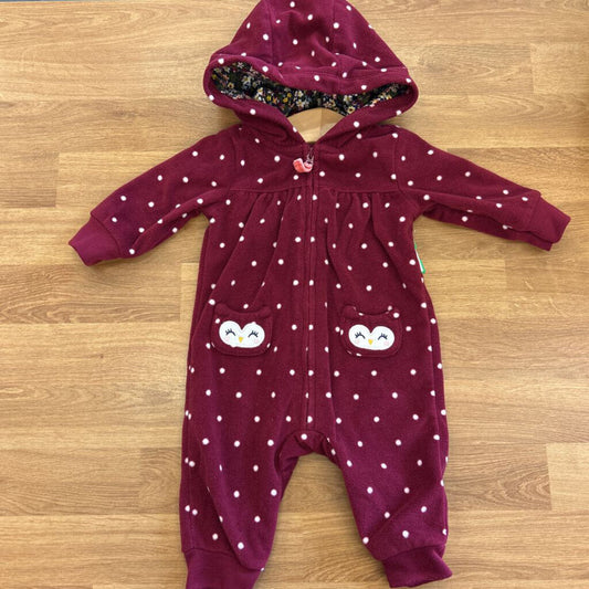 Carter's Owl Dot Coverall - 3m