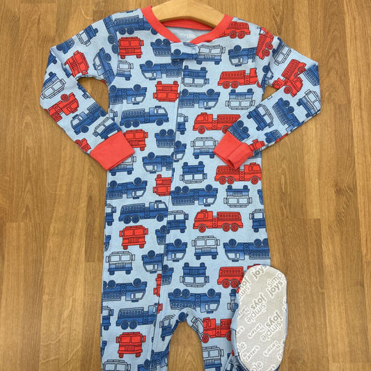 NWOT Carter's Fire Truck Zip Sleeper - 2T