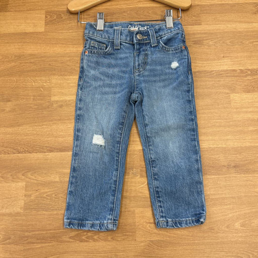Cat & Jack Straight Distressed Jeans - 2T