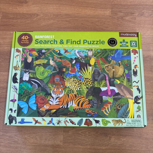 Mudpuppy Search & Find Puzzle - Jungle