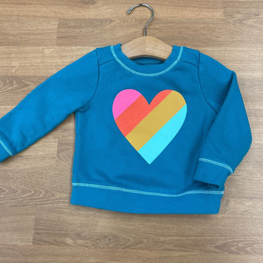 Cat & Jack Heart Crewneck - 12m