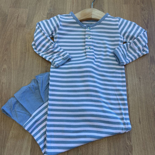 Sweet Bamboo Stripe Sleeping Gown - OS