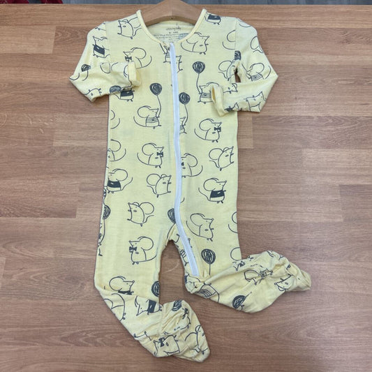 Silkberry Bamboo Mouse Zip Sleeper (wash wear) - 6/12m