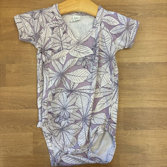 Kate Quinn Leaf Wrap SS Onesie - 12/18m
