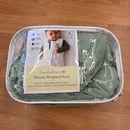 Dreamland Baby Weighted Sleep Sack (L) retails at $89