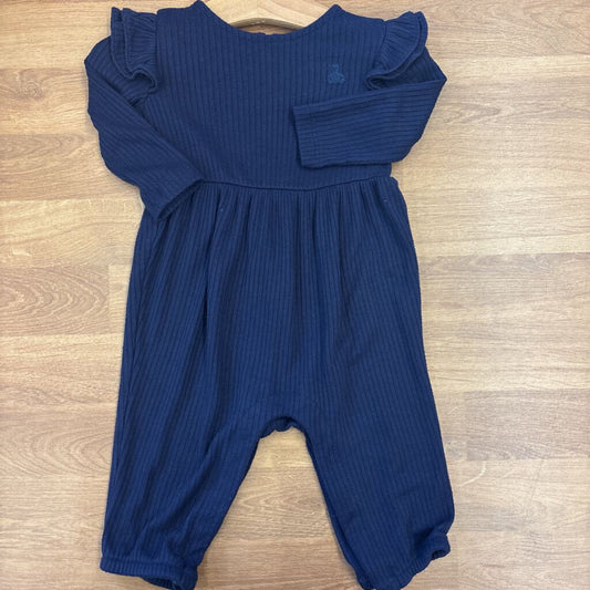 Baby Gap Ribbed LS Romper - 3/6m