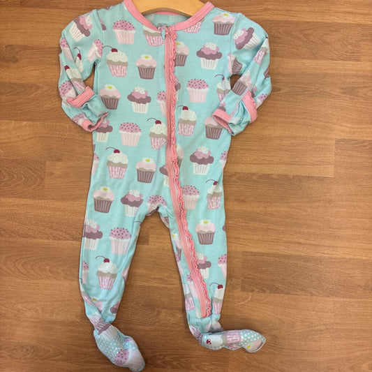 Kickee Pants Bamboo Cupcake Zip Sleeper (wash wear) - 6/9m