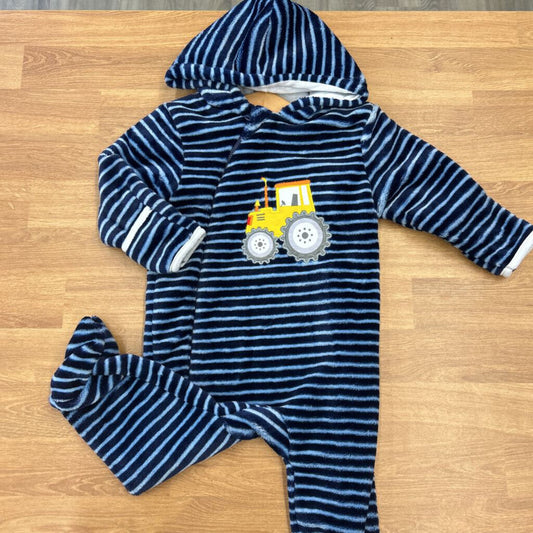 NWT Little Joy Stripe Tractor Coverall - 6/9m
