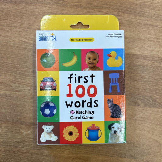 First 100 Words Matching Card Game