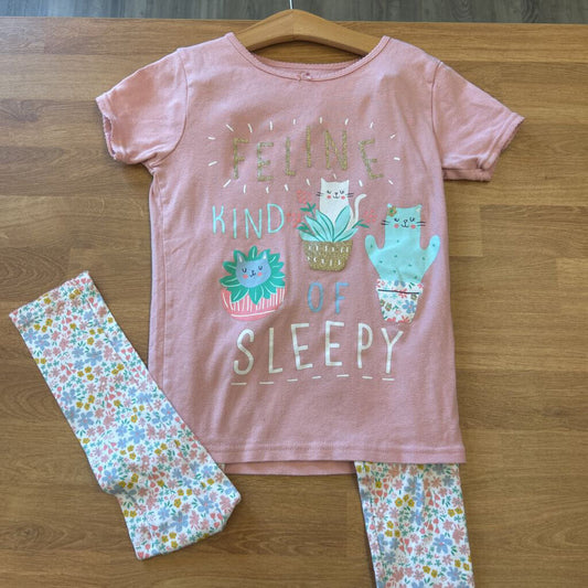 Carter's Cat Flower Pj Set 10
