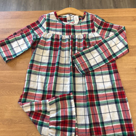 Gymboree Plaid Flannel Sleeping Gown 10/12