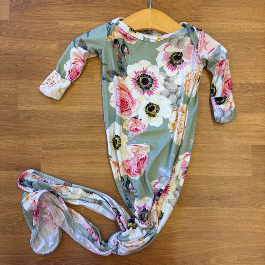 Posh Peanut Bamboo Floral Sleep Gown 0/3 (wash wear)