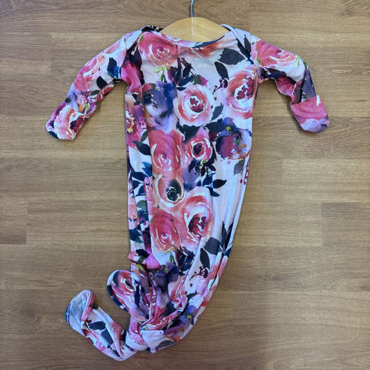 Posh Peanut Bamboo Floral Sleep Gown 0/3