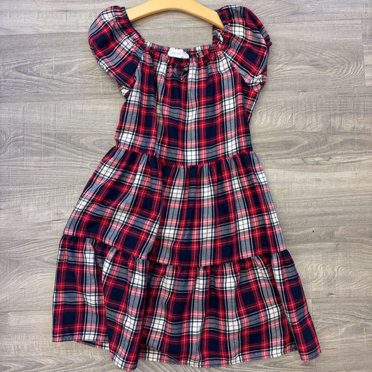 Children's Place Plaid SS Dress 10/12