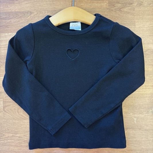 Zara Heart Cut Out LS Fitted Top 6