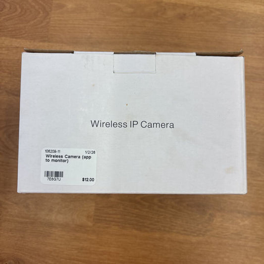 Wireless Camera (app to monitor)