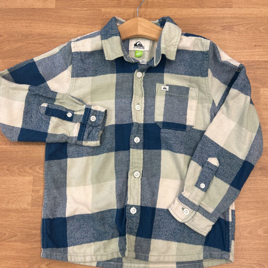Quiksilver Plaid Flannel LS Button Up - 6