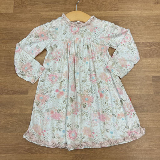 Magnetic Me Modal Floral LS Dress (small mark on front) - 18/24m