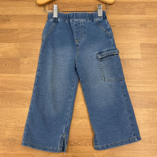 Habitual Kids Pull On Wide Leg Cargo Jeans - 24m
