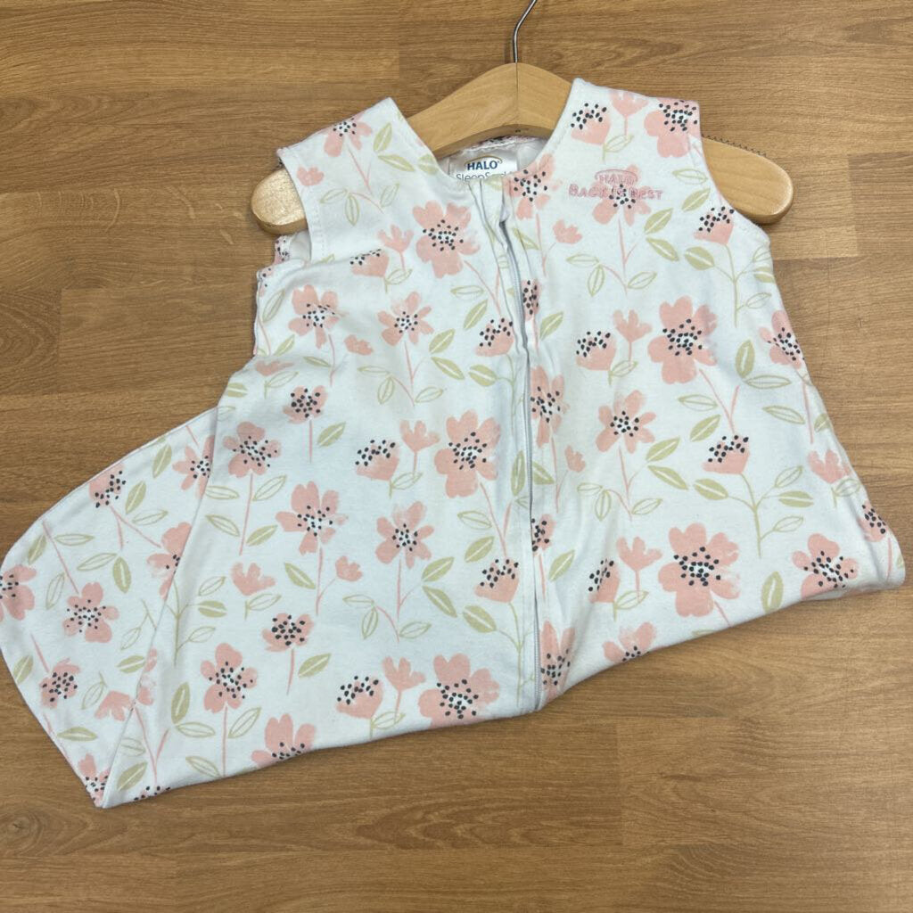 Halo Floral Sleep Sack - White (S)