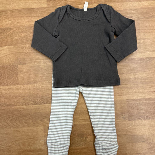 Jamie Kay Ribbed Two Pc Set - 3/6m