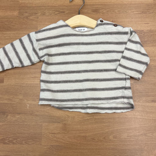 Play Up Stripe LS Tee - 9m