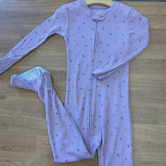 Carter's Thermal Butterfly Zip Sleeper - 5T