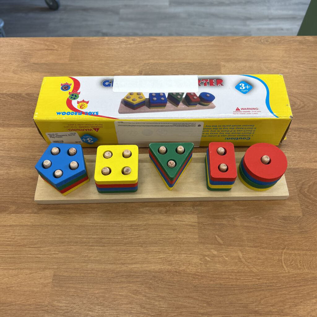 NEW Geometric Sorter Peg Puzzle