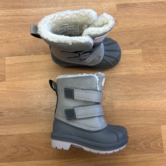 Cat & Jack Grey Snow Boots - 5