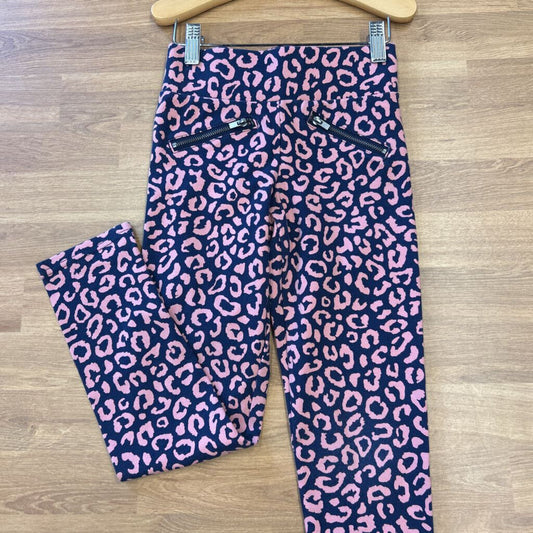 Old Navy Leopard Zipper Leggings - 8