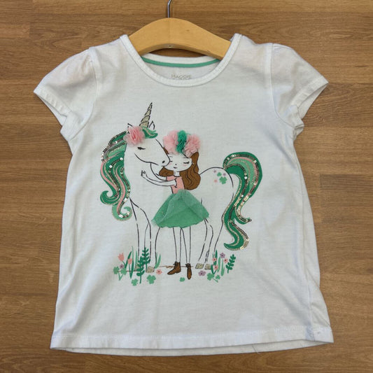 Maggie & Zoe Unicorn SS Tee - 5/6