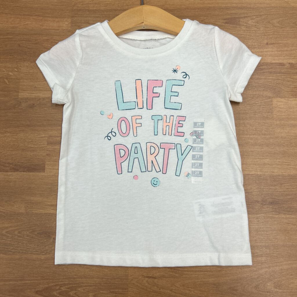 NWT Carter's Party SS Tee - 2T