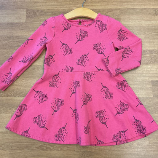 Cat & Jack Unicorn LS Dress - 3T