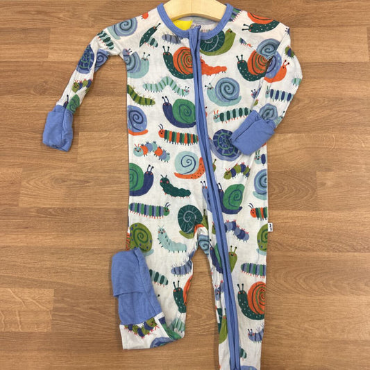 Little Sleepies Bamboo Caterpillar Zip Sleeper - 6/12m