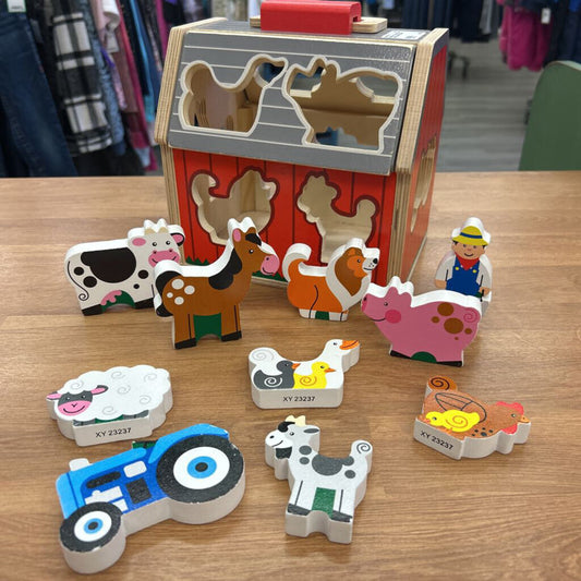 Melissa & Doug Take Along Sorting Barn