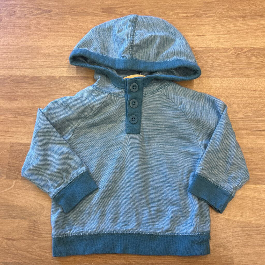 Old Navy LS Hoodie Tee - 3/6m