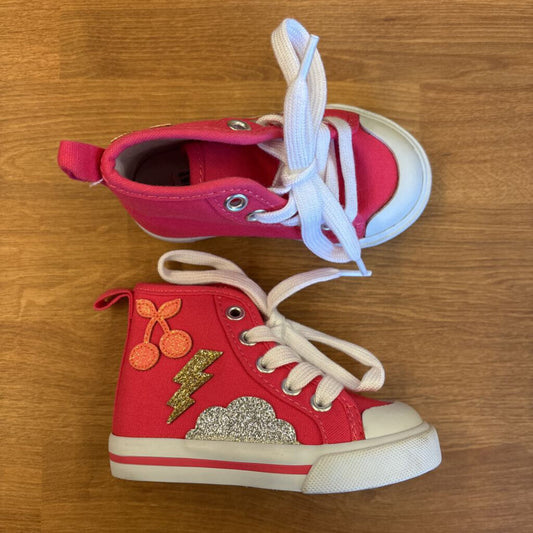 NEW Gymboree Pink High Top Sneakers - 5