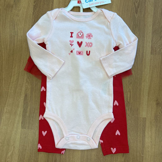 NWT Carter's Love You More Two Pc Set - 6m