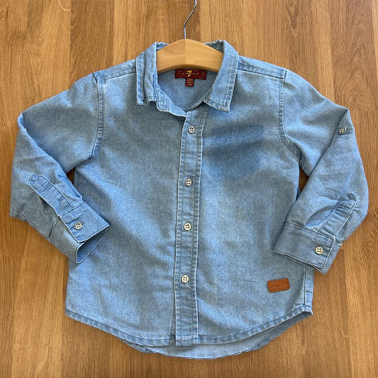 7 For All Mankind Chambray LS Button Up - 24m